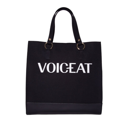 Voiceat tote bag nero dettaglio